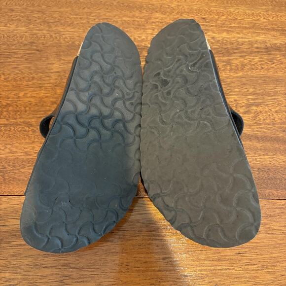 Birkenstock Shoes Women Size 7-7.5 Black Florida Sandals EU 38 Made in Germany - Picture 11 of 12